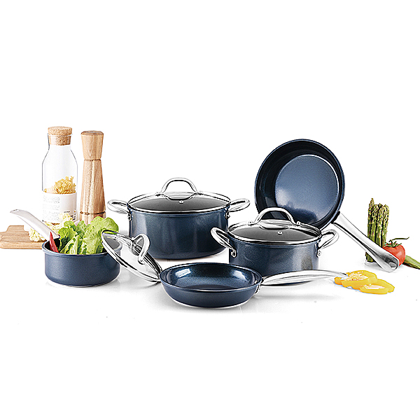 Ceramic Non-stick 8 Pcs Cookware Set